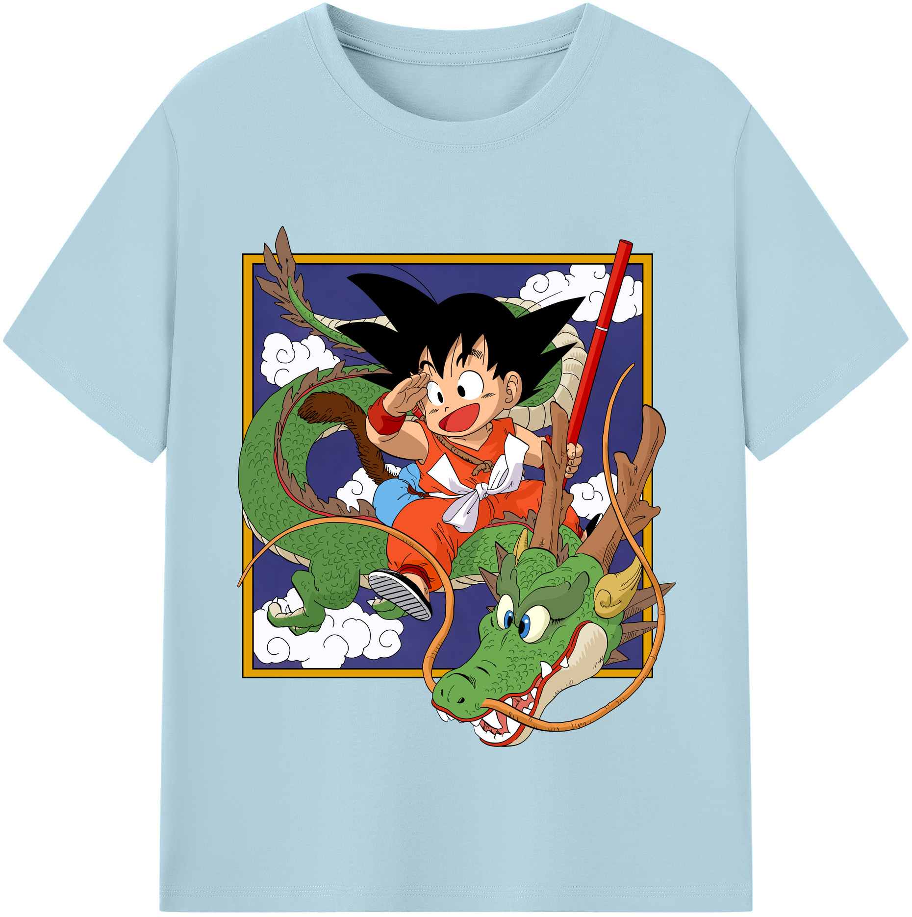 （画像用） ドラゴンボール 孫悟空（そん ごくう）Son Goku カカロット DRAGON BALL Kakarotto 綿100％半袖Tシャツ（フロントプリント）